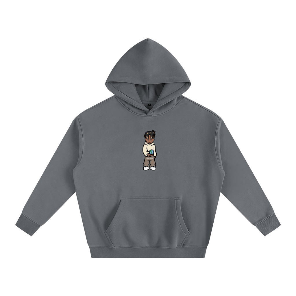 JW Oversized Cotton Fleeced Hoodie