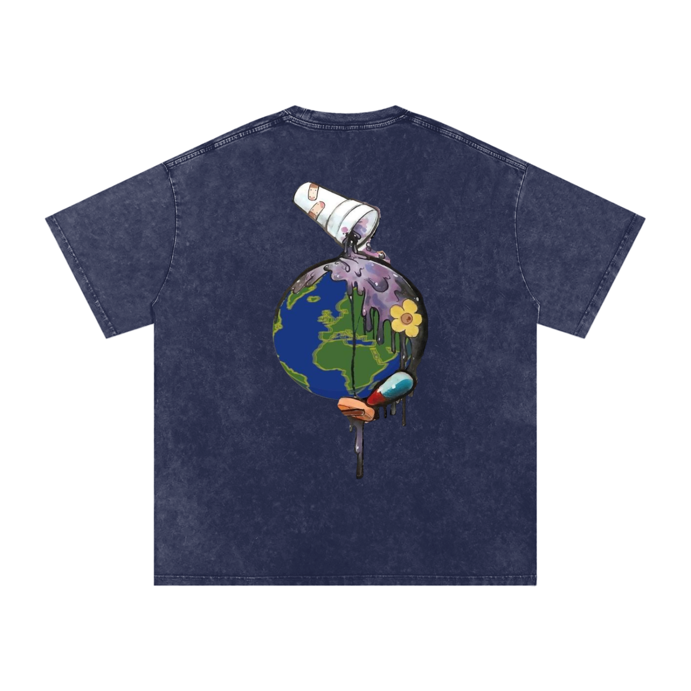 WRLD On D Oversized Cotton T-Shirt