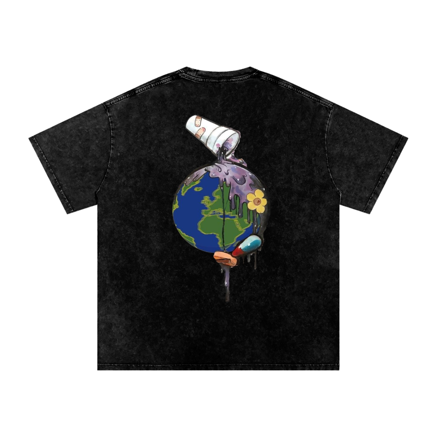 WRLD On D Oversized Cotton T-Shirt