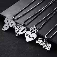 WRLD Stainless Steel Pendant Necklace