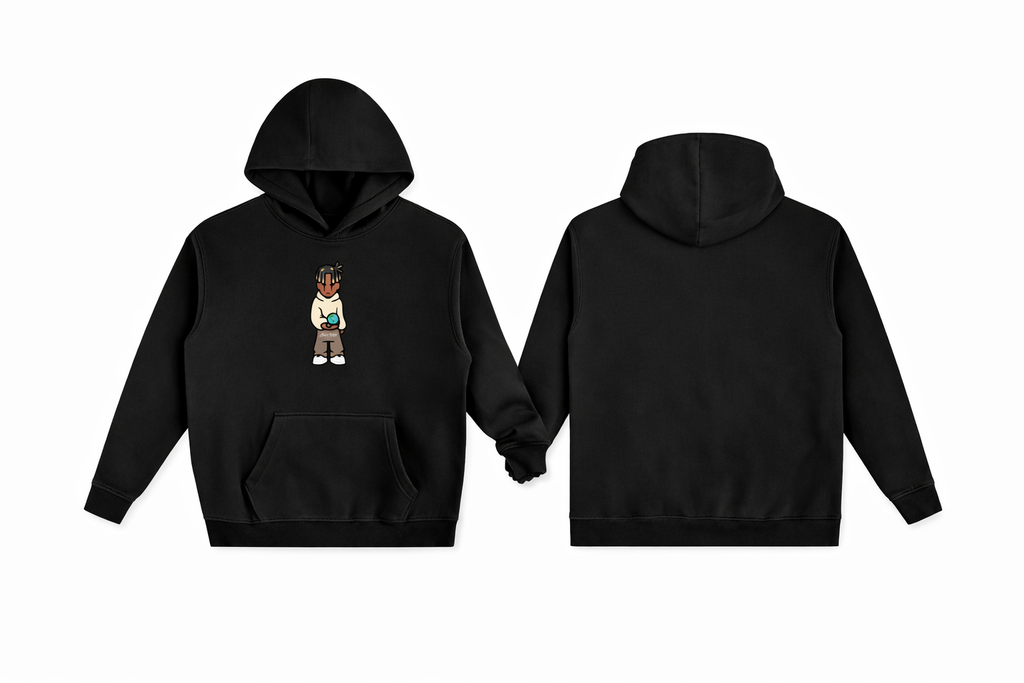 JW Oversized Cotton Fleeced Hoodie