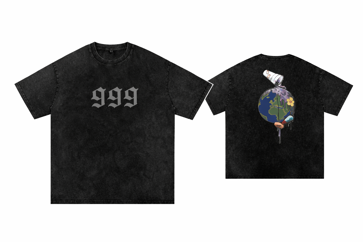 WRLD On D Oversized Cotton T-Shirt