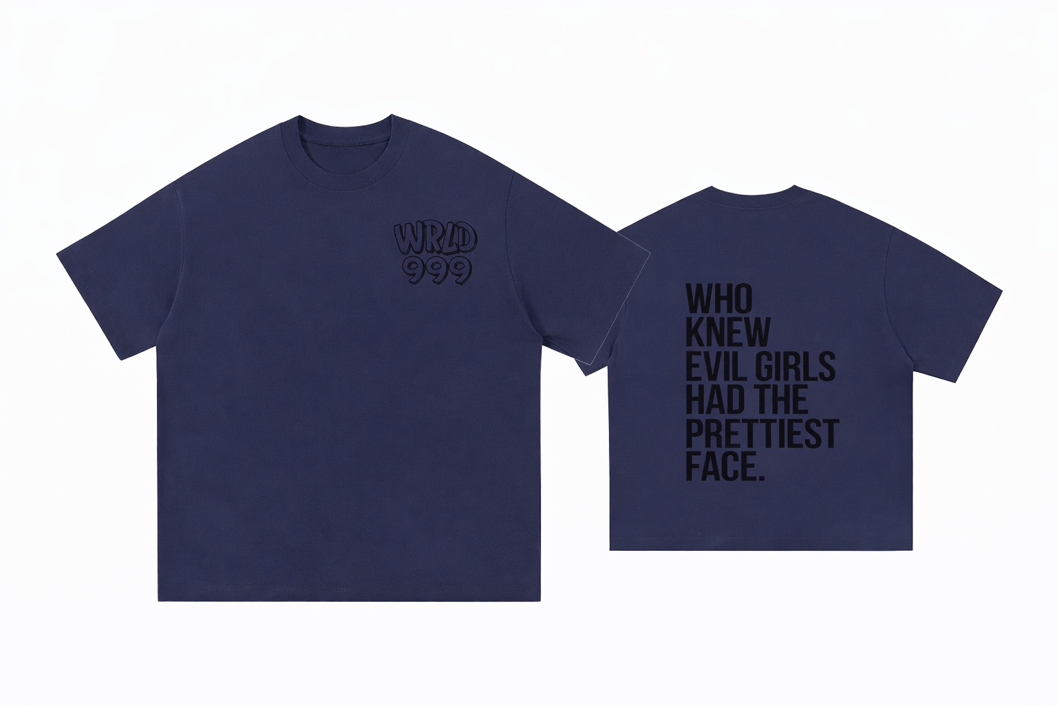 Wrld Evil Girls Cotton T-Shirt