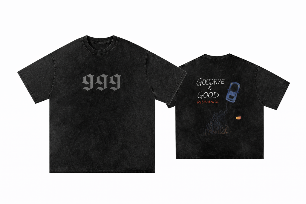 Good Bye Good Riddance Oversized Cotton T Shirt