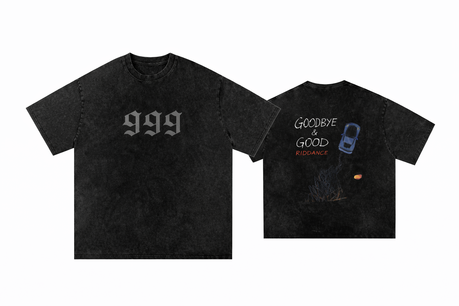 Good Bye Good Riddance Oversized Cotton T Shirt