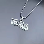 WRLD Stainless Steel Pendant Necklace