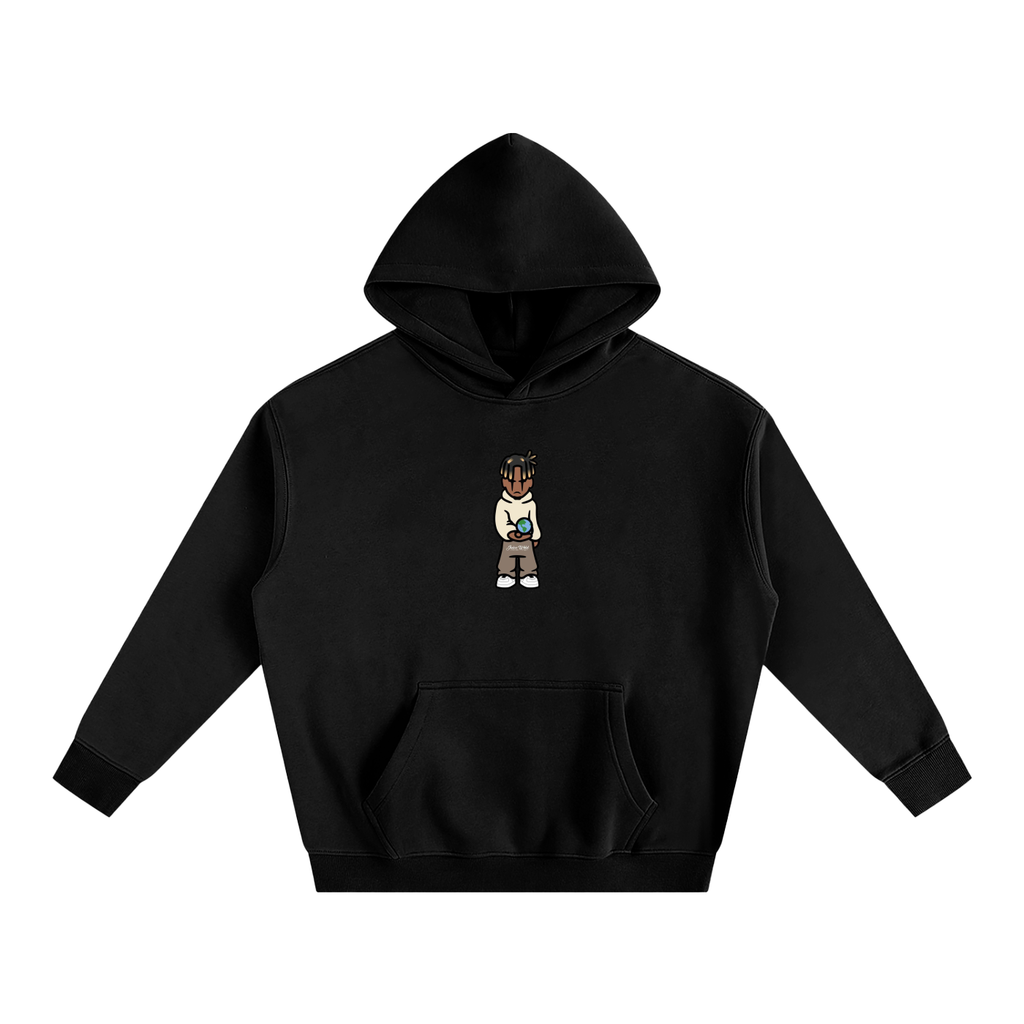 JW Oversized Cotton Fleeced Hoodie